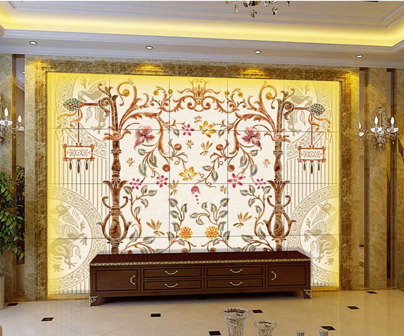 背景墻打印機打印效果